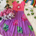 Kid’s Handwork Banglori Silk Lehangas