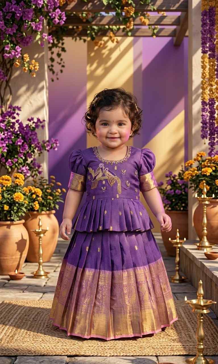 Semi Kanchi family outfit – colour 1 – Arhas Couture