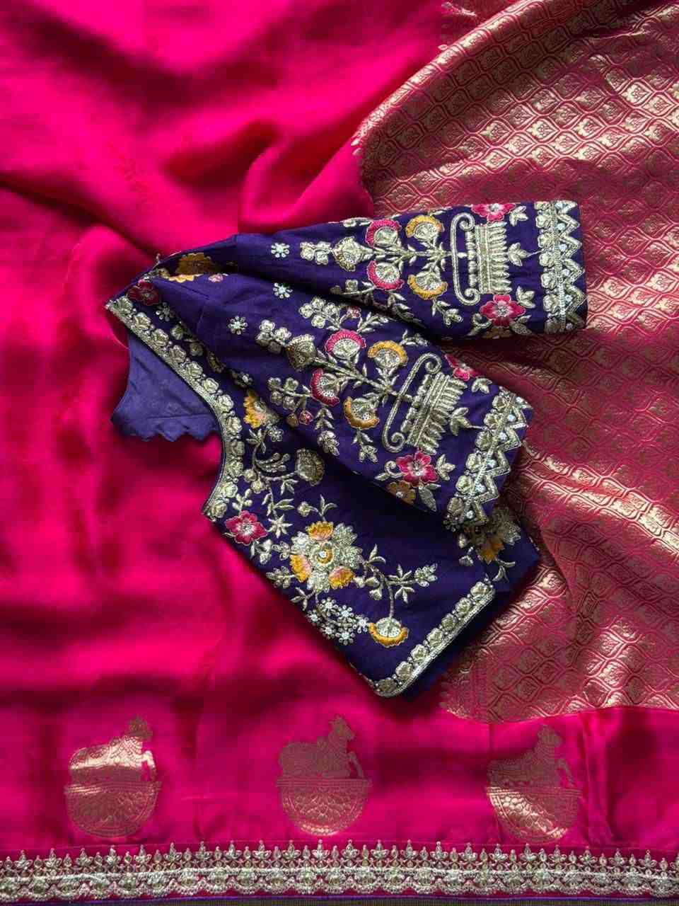 Fancy satin silk sequence sarees by Arhas Couture