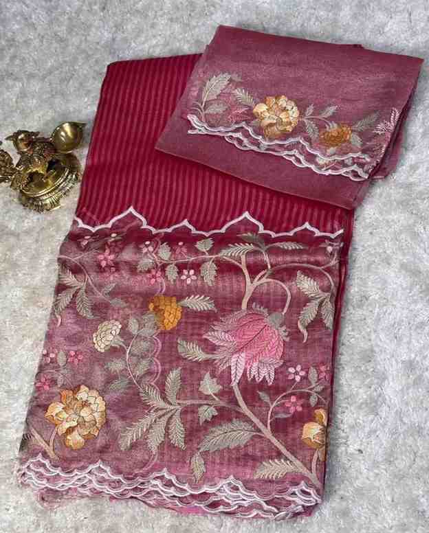 Kora Organza Floral Sarees