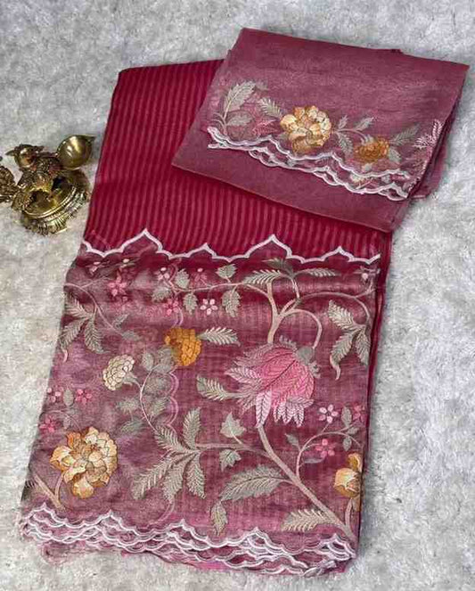 Kora Organza Floral Sarees