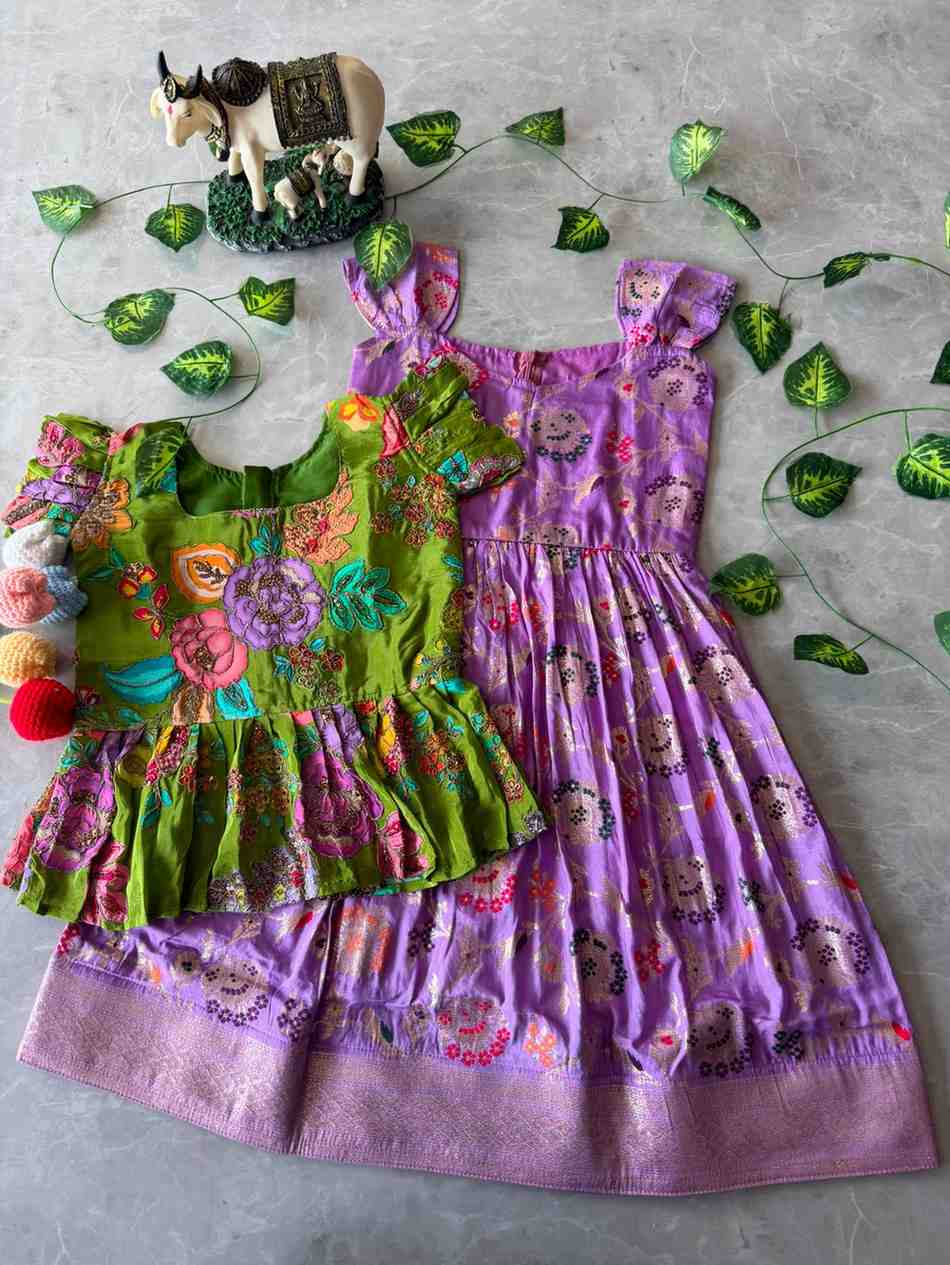 Kid's Dola Silk Gown