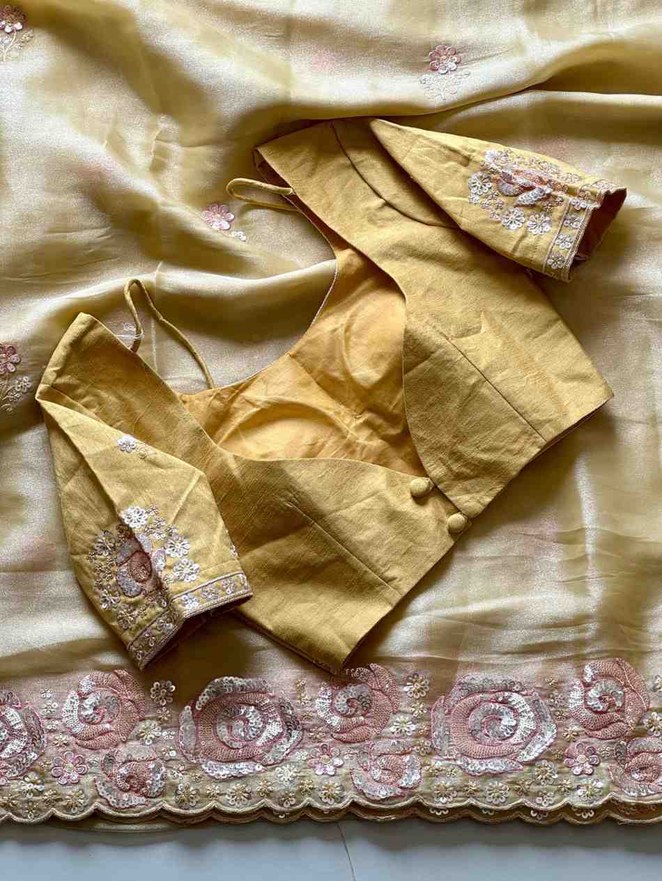 Fancy space silk coding saree – colour 1 – Arhas Couture