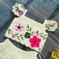 Kid's Floral Russian Silk Lehenga