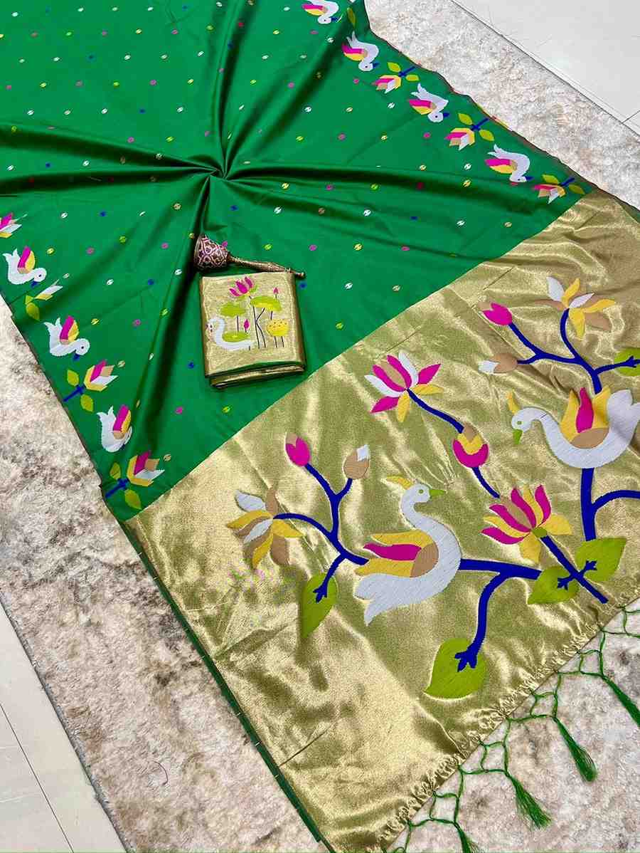 Fancy Khadi raw silk saree – colour 5 – Arhas Couture