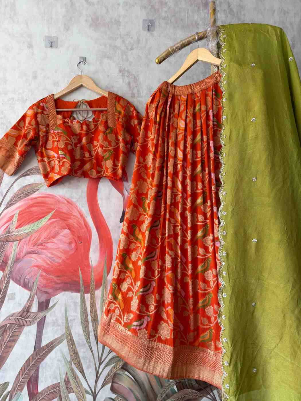 Soft Khadi Crepe Lehengas