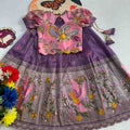 Kid's Tissue Silk Lehengas