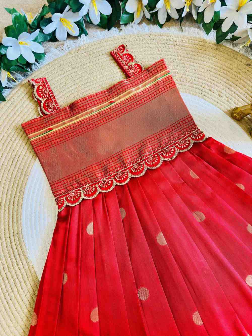 Kid's Paithani Silk Gown