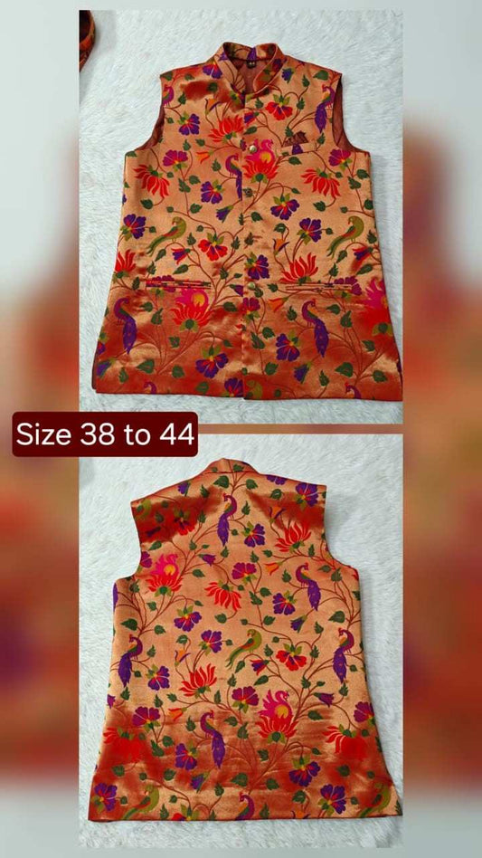 Fancy Paithani jacket – colour 2 – Arhas Couture