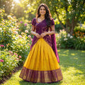 Semi Gadwal Silk Lehenga