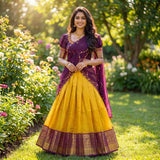 Semi Gadwal Silk Lehenga