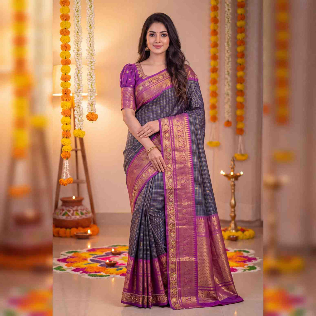AC's Semi Kanchi Silk Family Outfits