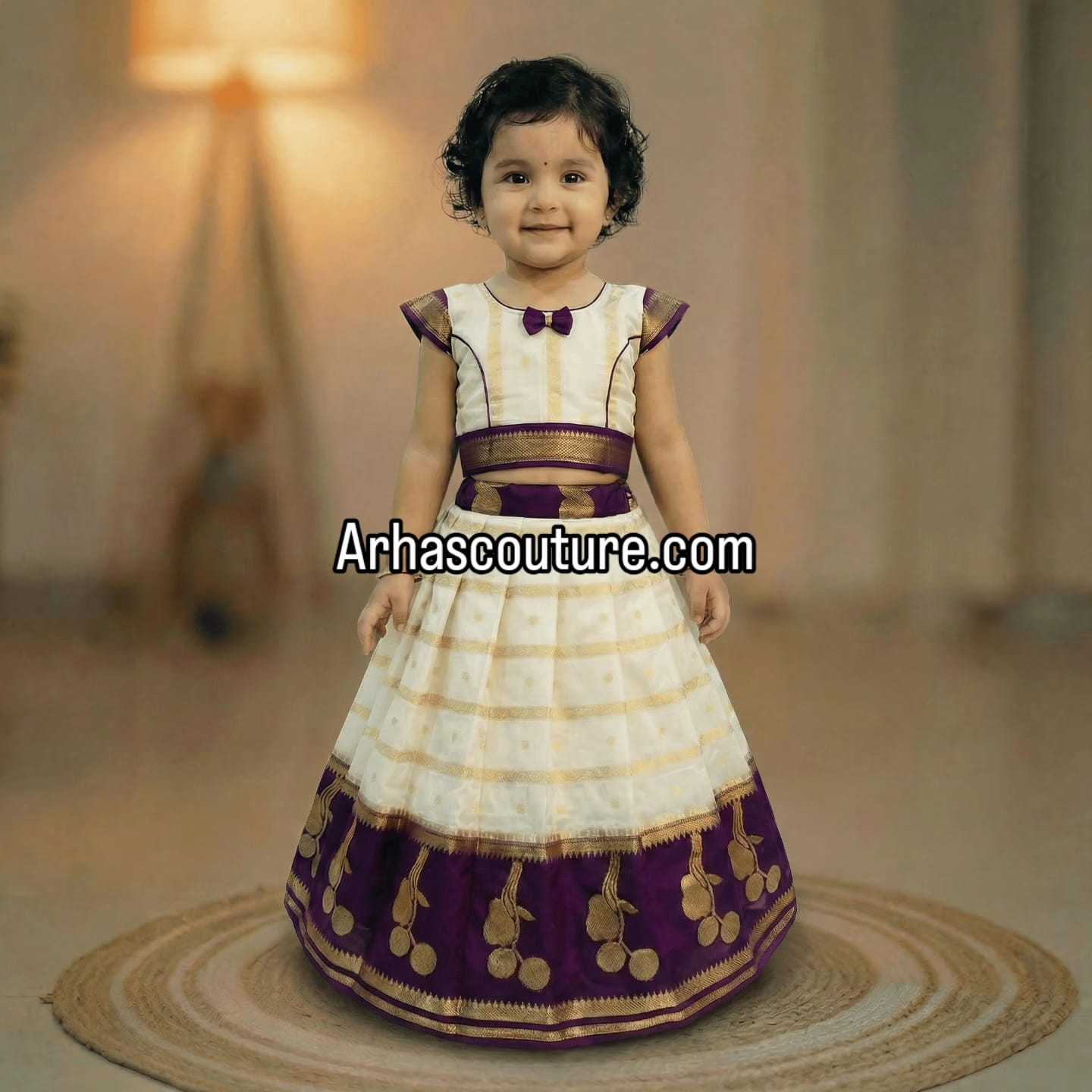 Semi Kanchi tissue family outfit – colour view – Arhas Couture