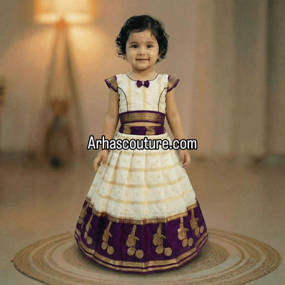 Semi Kanchi tissue family outfit – colour view – Arhas Couture