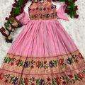 Kid's Soft Silk Paithani Gowns