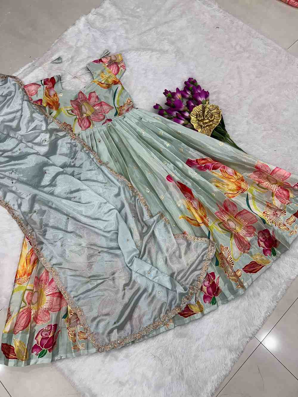 Fancy digital foil gown – colour 2 – Arhas Couture