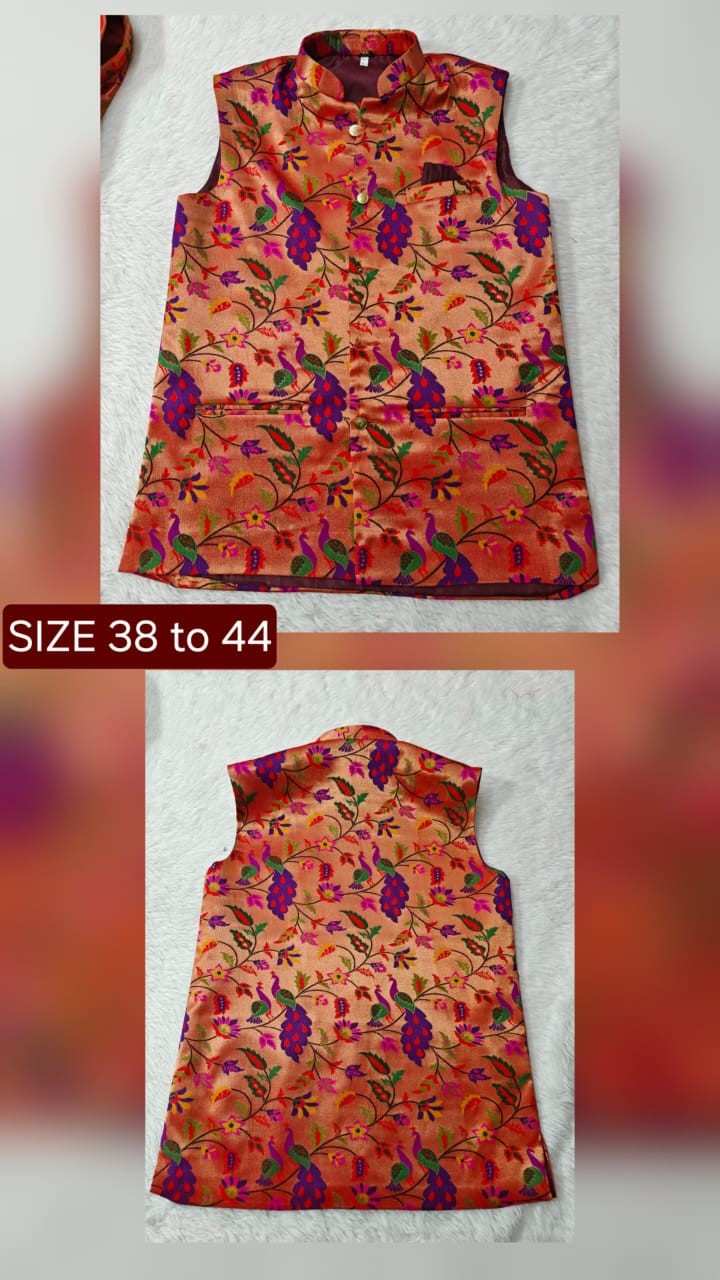 Fancy Paithani jacket – colour 7 – Arhas Couture