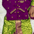 Raw silk family outfits by Arhas Couture