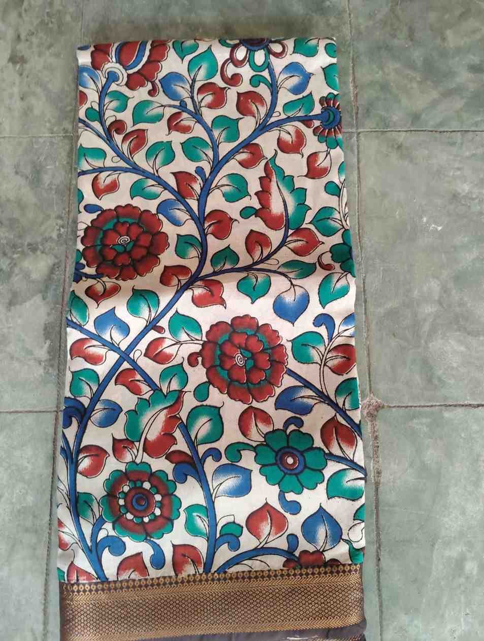 Fancy Kalamkari family outfits by Arhas Couture
