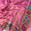 Fancy tissue silk embroidery sarees by Arhas Couture