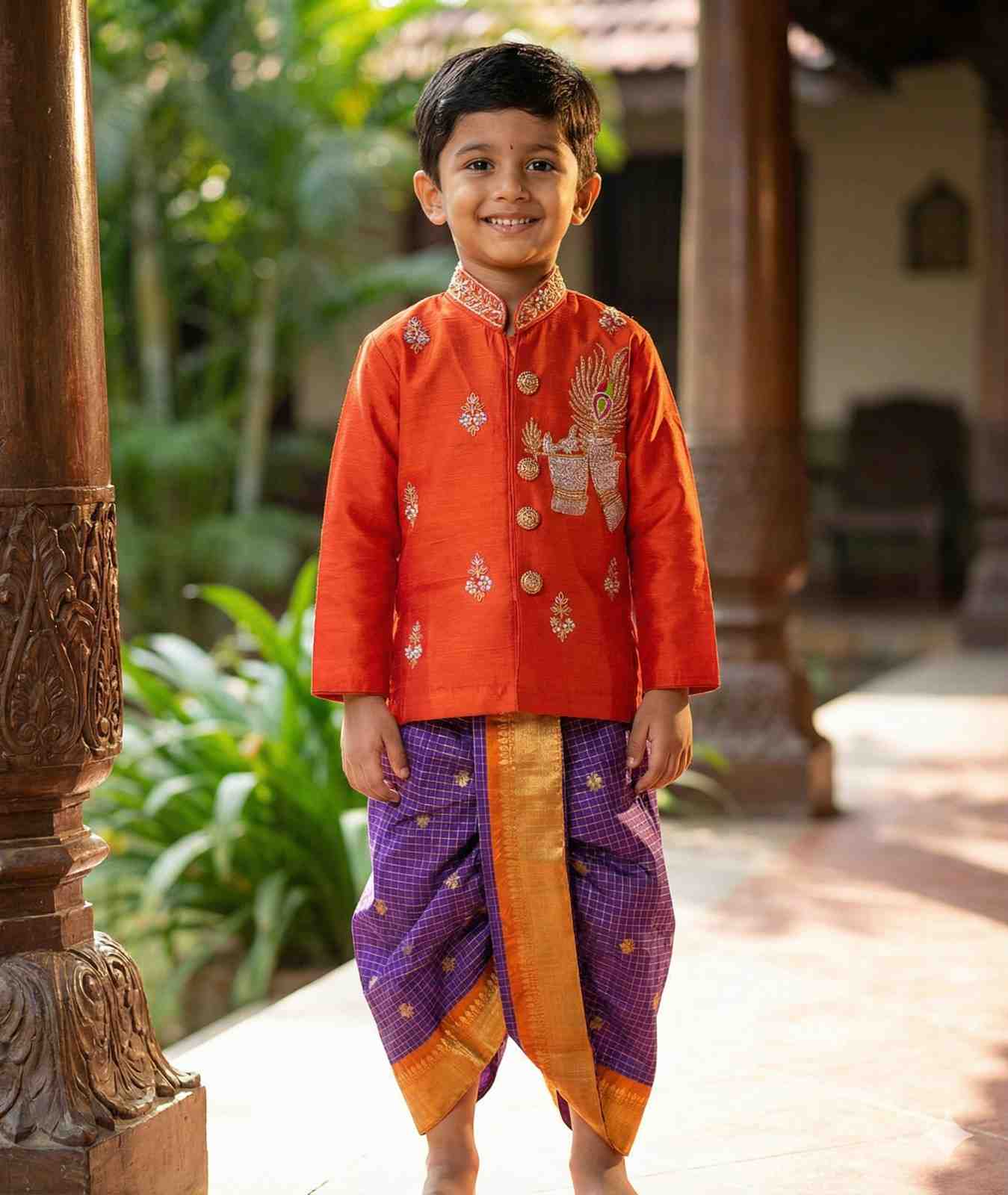 Semi Gadwal family outfit – colour 1 – Arhas Couture