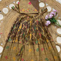 Kids Banarasi Paithani lehenga – purple – Arhas Couture