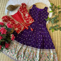 Kid’s Russian Dola Silk Lehengas