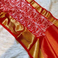 Dyeable Embroidery Silk Sarees