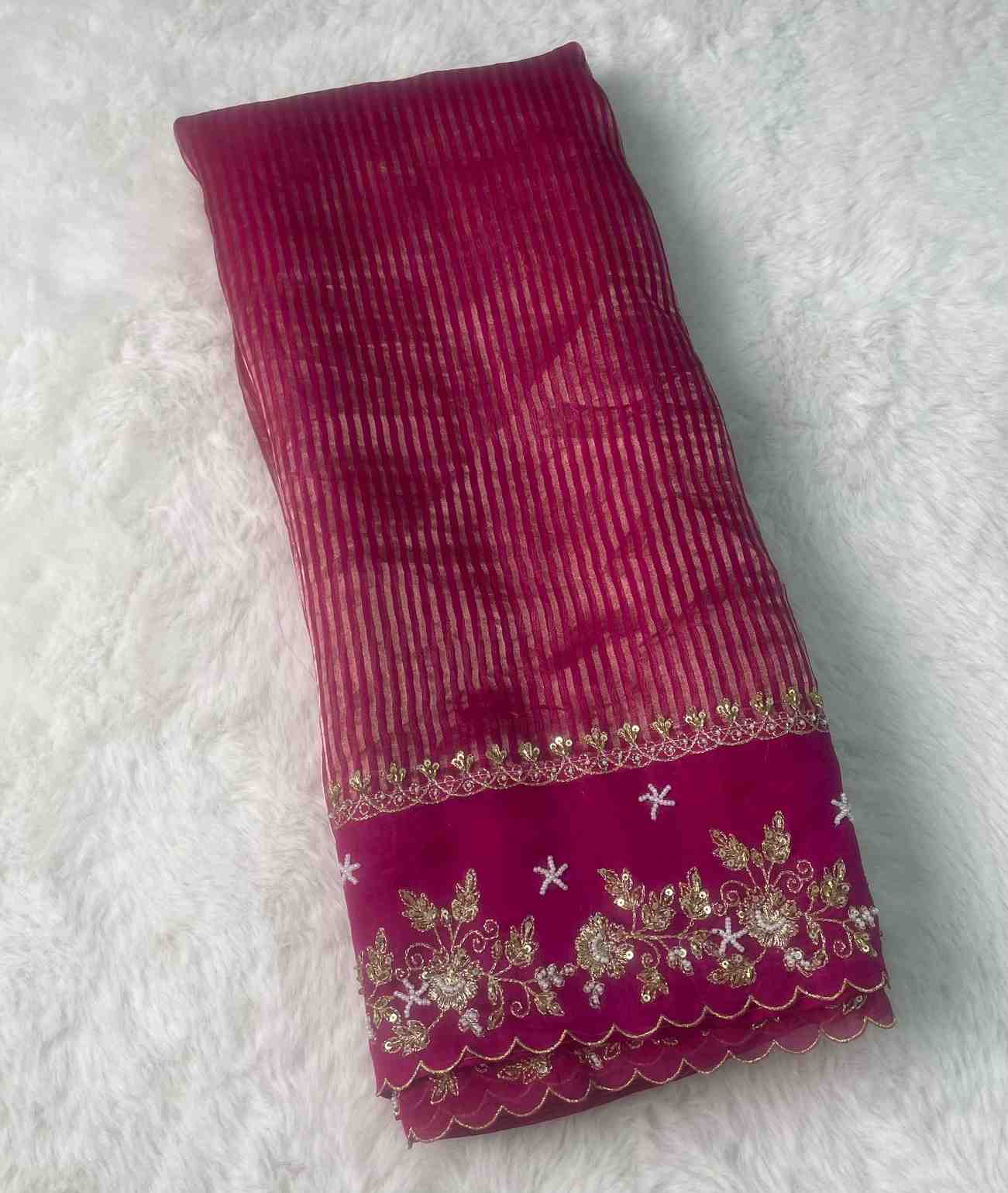 Fancy Kora tissue saree – colour 1 – Arhas Couture