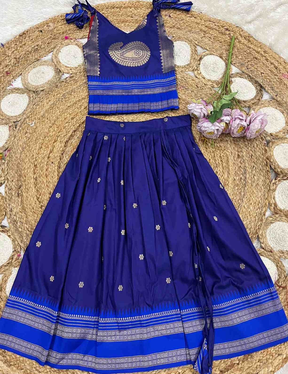 Kid's Narayanpet Silk Lehengas