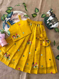 Kid's Soft Mul Chanderi Lehenga