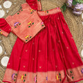 Kid's Paithani Silk Lehengas