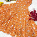 Fancy Cambric cotton gown – colour 3 – Arhas Couture