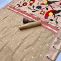 Munga Cotton Paithani Sarees