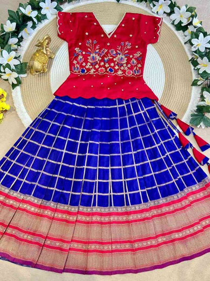 Kid's Soft Silk Lehengas
