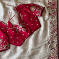 Fancy multi-sequence Dola silk sarees by Arhas Couture