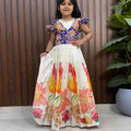 Kids Viscose silk gown – colour 1 – Arhas Couture