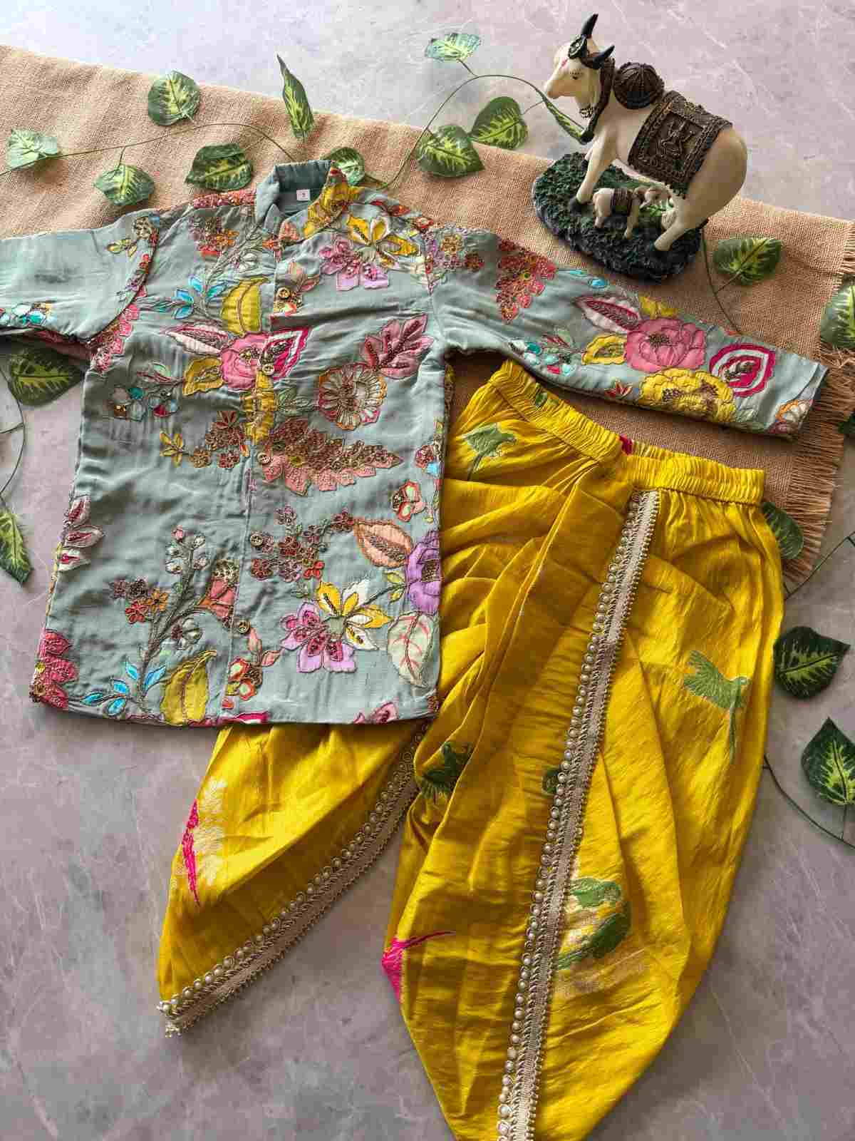 Boy's Viscose Crepe Kurta Sets