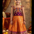 Semi Kanchi Banarasi Family Outfit