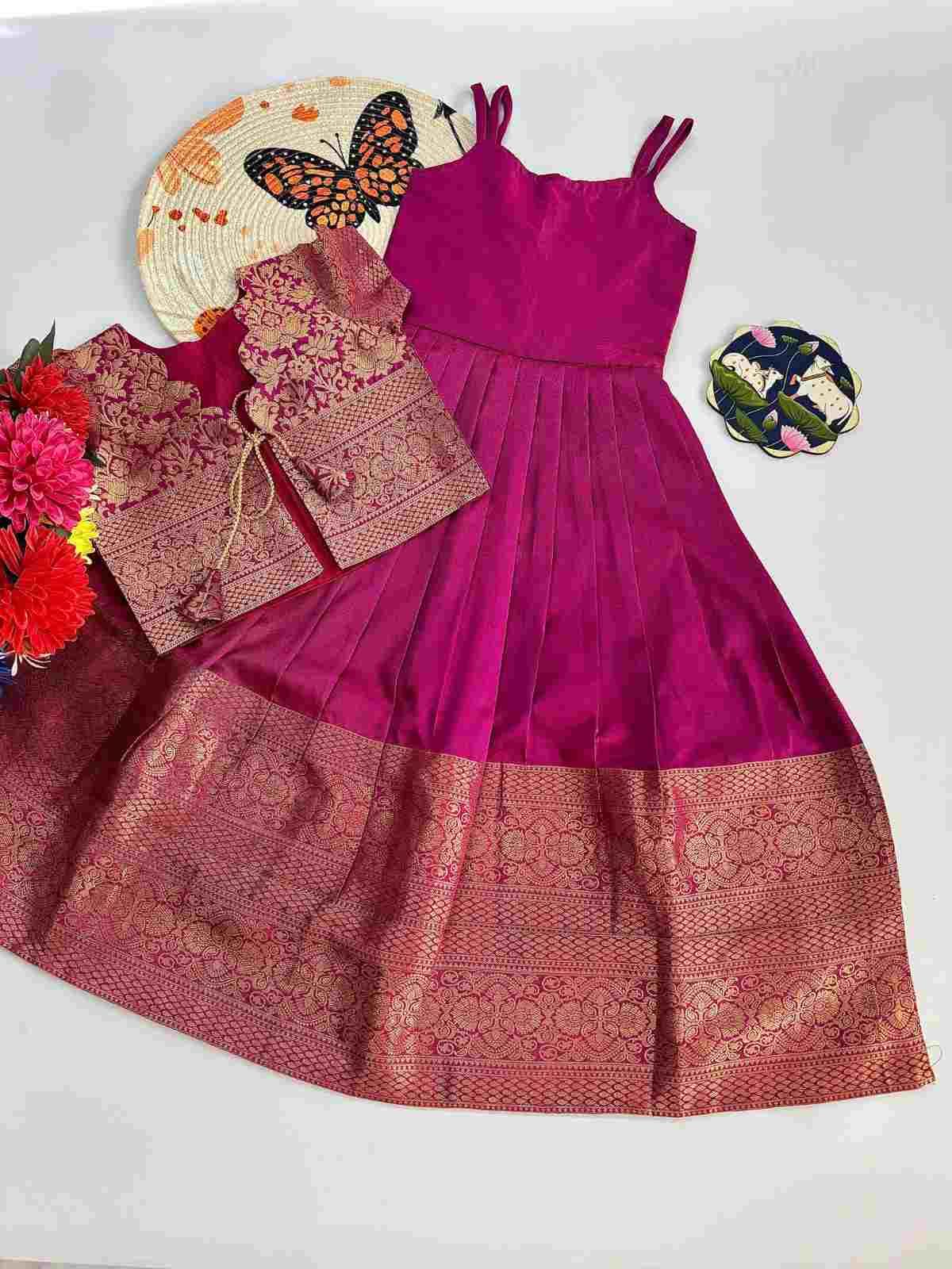 Kid's Soft Silk Gowns