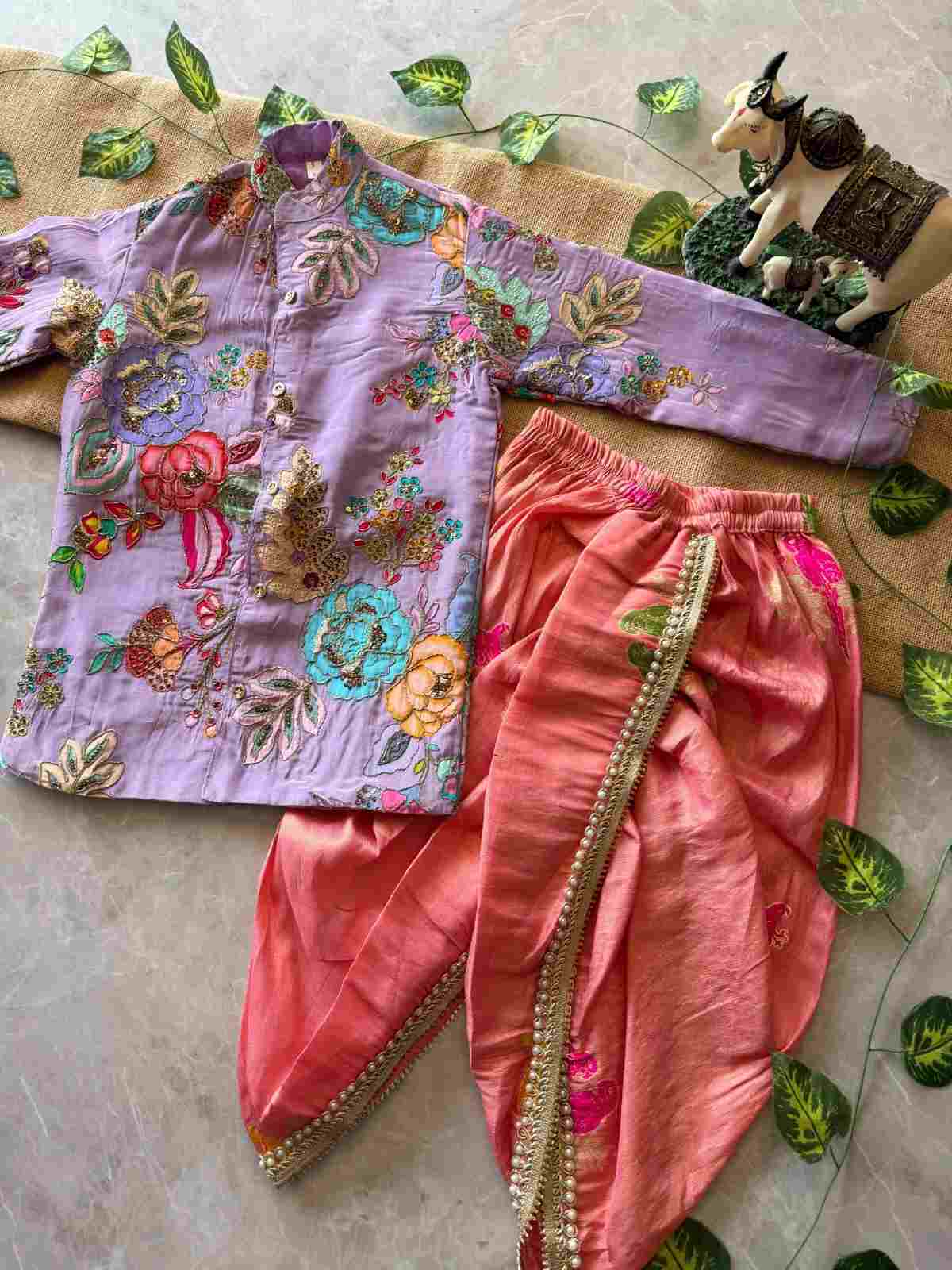 Boy's Viscose Crepe Kurta Sets