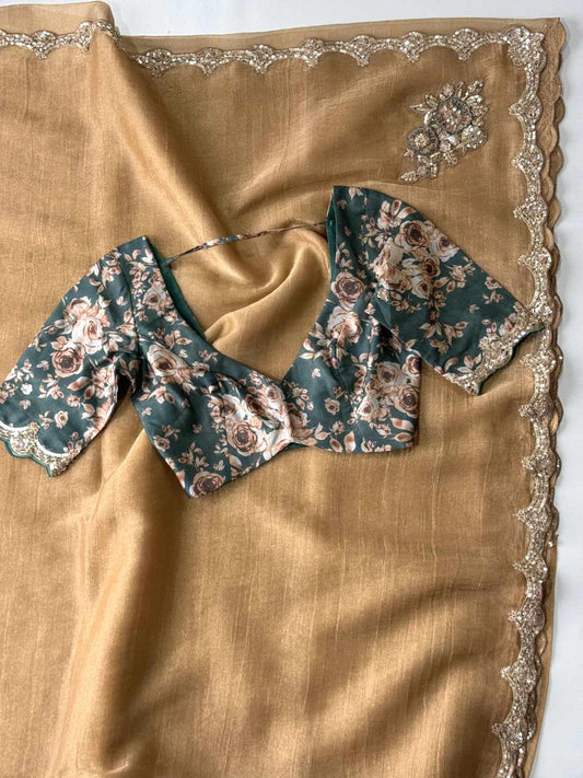 Banarasi Crush Tissue Silk Saree