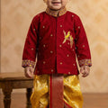 Fancy semi Kanchi family combo – kids view – Arhas Couture