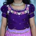 Kids Dola Paithani lehengas by Arhas Couture