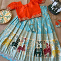 Kid's Banarasi Tissue Silk Lehengas