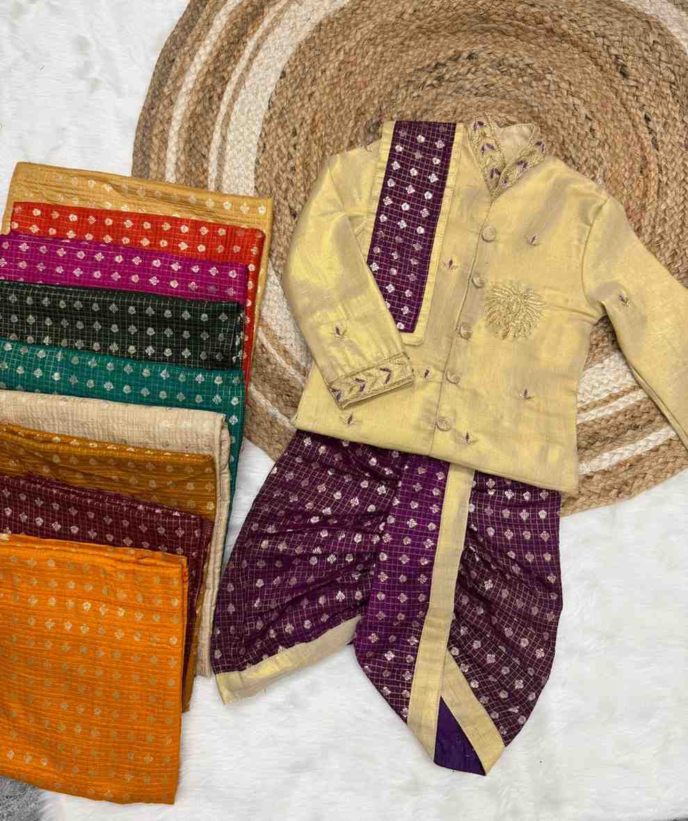 Tissue silk family outfits by Arhas Couture