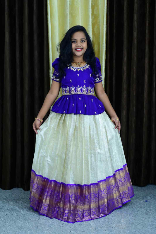 Semi Kanchipuram Silk Family Combo