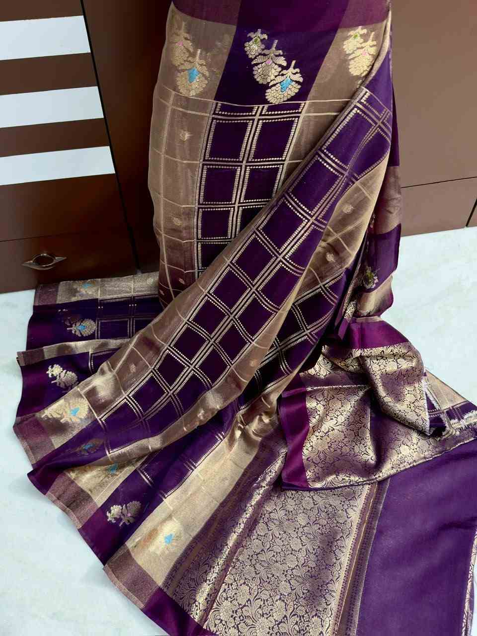 Banarasi Raw Mango Soft Silk Sarees