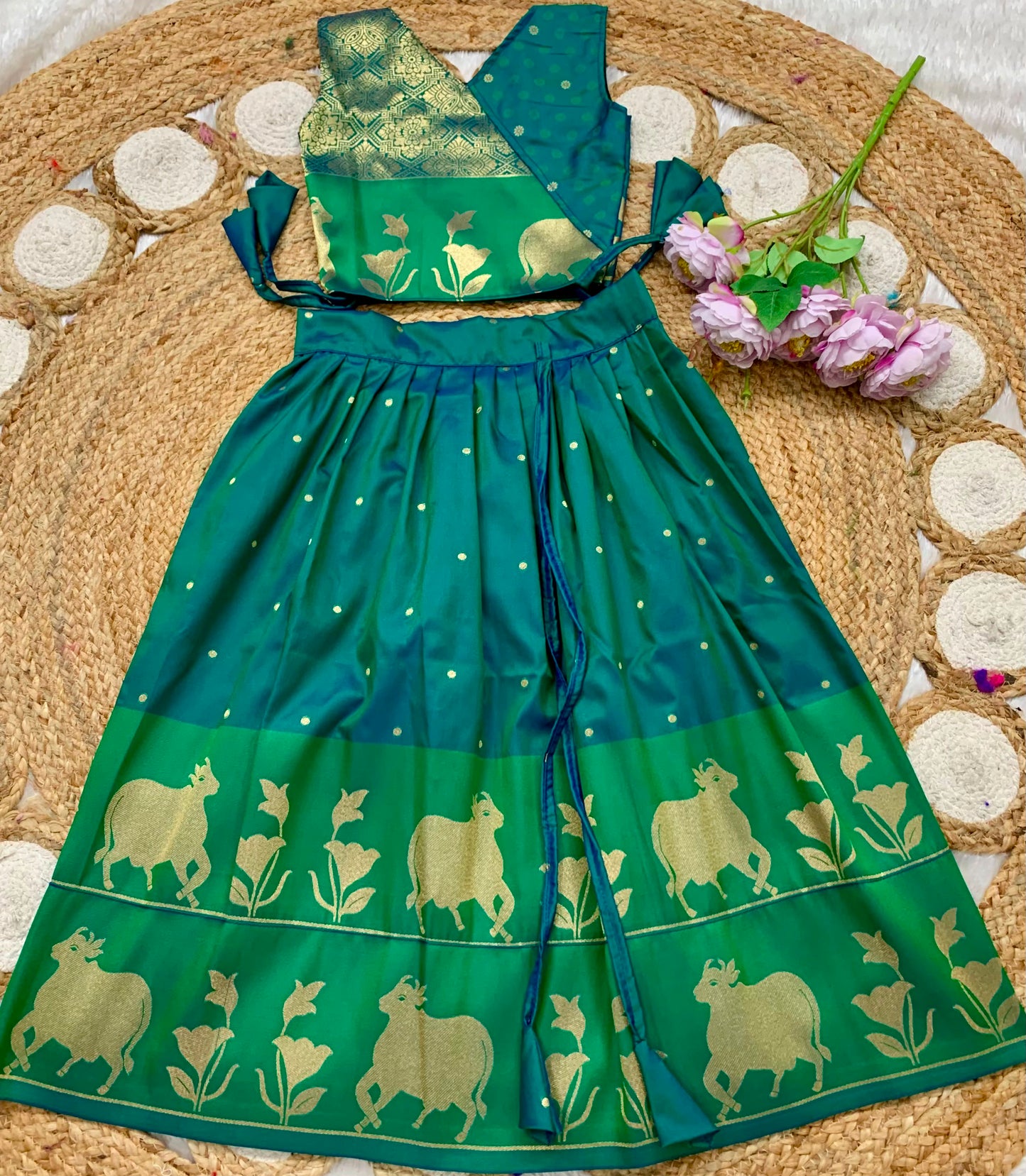Kid's Banarasi Pichwai Lehengas