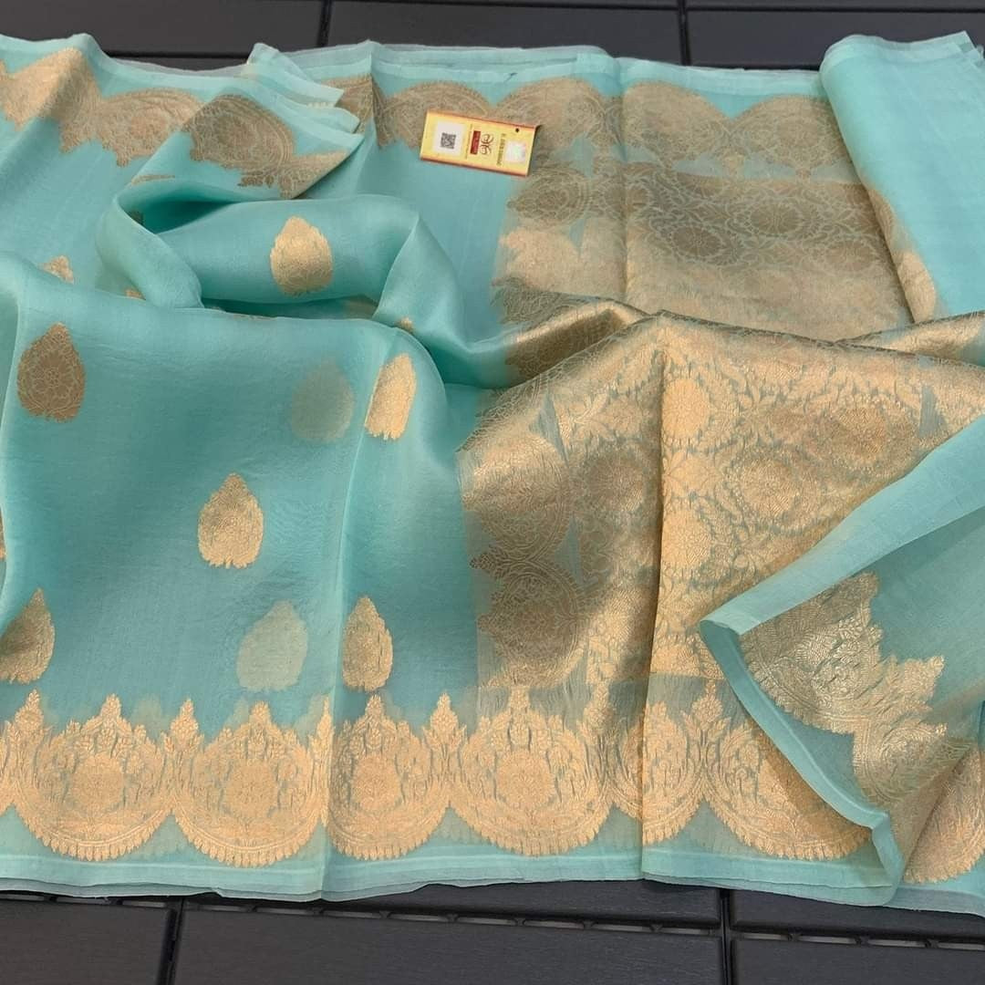 Banarasi Kora Organza Sarees